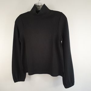 Madewell black mock tee neck Sweater